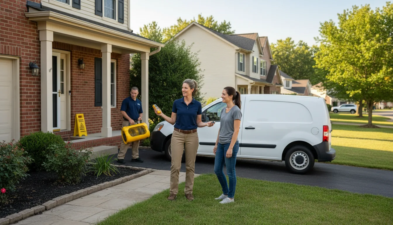 Water restoration image for Dehumidification And Cleanup Services in Aurora, OH